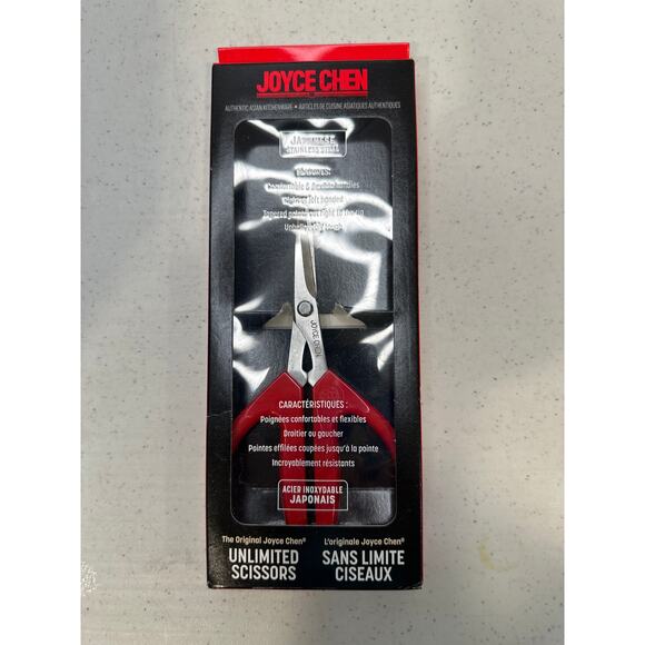 Joyce Chen Original Unlimited Kitchen Shears With Comfortable Handles, Red - Picture 4 of 4